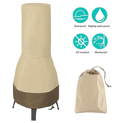 Amazon Com Willstar Chimenea Cover Outdoor Garden Chimney Fire
