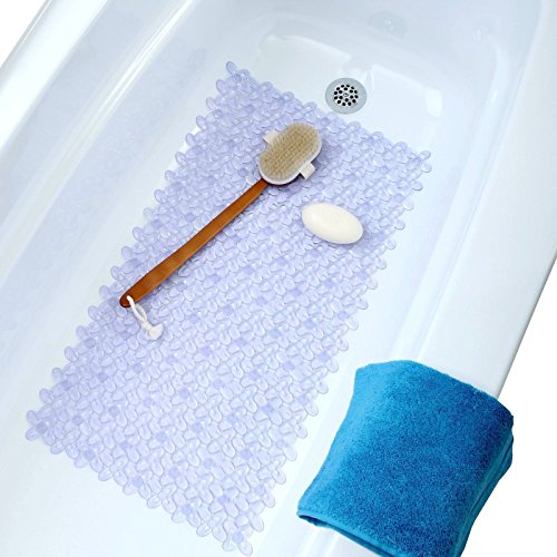 [Ikea] Patrull Bathtub Mat Blue Flower Rubber Anti Non Slip Bath Tub