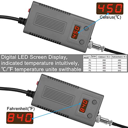Lötkolben Digitale Lötstation ESD antistatisch Elektronik Soldering Iron 75W mit LCD Anzeige Lötset für Profi und… – Bild 7