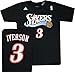 Philadelphia 76ers Sixers Adidas Allen Iverson Throwback Black Shirt