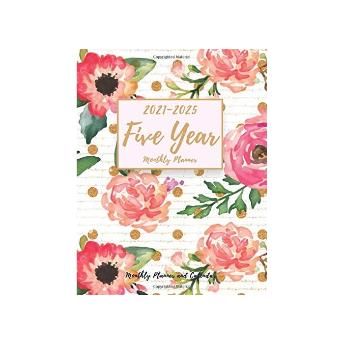 Buy Five Year Planner: Monthly Planner and Calendar | 5 Year Planner ...