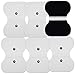 Syrtenty Snap TENS Unit Replacement Pads - Pack of 18 Reusabl Snap Electrodes Patches for Electrotherapy & Therapy Stimulator Pad Set, Reuse Up to 36 uses