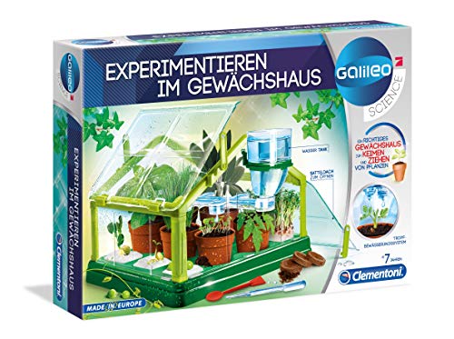 Clementoni Galileo Lab – Experimentieren im Gewächshaus, Pflanzkasten & Samen für Mini-Gärtner und angehende Botaniker, Spielzeug für Kinder ab 7 Jahren von Clementoni 59081