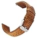 KADES Galaxy Watch 46mm Bands, Gear S3 Bands, 22mm Leather Replacement Strap with Quick Release Pin Compatible for Smart Watch, Large, Brown with Silver Clasp