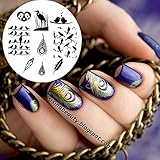Born Pretty Nail Art Stamping Template Image Plate Cute Birds Feather BP58