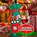 THE TWIDDLERS 10 Christmas Wine Bottle Cover with Ribons & Tags (5 Designs) - Christmas Wine Bags Bulk, Wine Bottle Bags, Wine Gift Bags