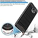 Dretal Galaxy J4 2018 Case, Carbon Fiber Shock Resistant Brushed Texture Soft TPU Phone case Anti-Fingerprint Flexible Full-Body Protective Cover for Samsung Galaxy J4 2018 (Black)
