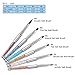 Makartt 6pcs Nail Art Brushes Set for Acrylic Nails Poly Extension Nails 3D UV Gel,Professional Different Nail Design Brushes Tool With Glitter Handle for Salon at Home DIY Manicure