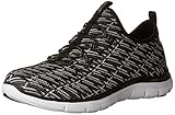 Skechers Sport Women's Flex Appeal 2.0 Insight Sneaker,Black/White,7.5 M US