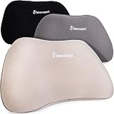 RS1 Back Support Pillow by RelaxSupport - Lumbar Pillow Upper and Lower Back for Chair Back Pain Uses ArcContour Special Patented Technology Has Unique Lateral Convex Shape for a Pain Free Back