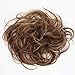CAISHA 100% HUMAN HAIR Scrunchie Hair Piece Updo Braid Hair Scrunchy Messy Bun Red Brown Mix H312o