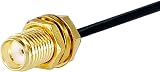 Vecys SMA Female to CRC9 Male Right Angle 90 Degree RG174 15cm Cable for 4G LTE view 4