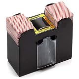 Casino Automatic Card Shuffler for Poker Games(2 Deck, 4 Deck, 6 Deck) (Plastic - 6 Deck)