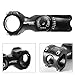 Trenztek 0-60 Degree 90 mm Adjustable Bicycle Handlebar Extender MTB Bike Stem Riser Head Up Raiser Size 1 inch (25.4 mm)
