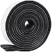 MAGZO Weather Stripping Door Seal, 2 Inch Wide X 1/4 Inch Thick Adhesive Foam Tape Soundproof Weatherstripping for Windows, 2 Rolls Total 13FT Black