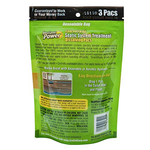 Instant Power Septic System Treatment Dissolving Pacs Pricepulse