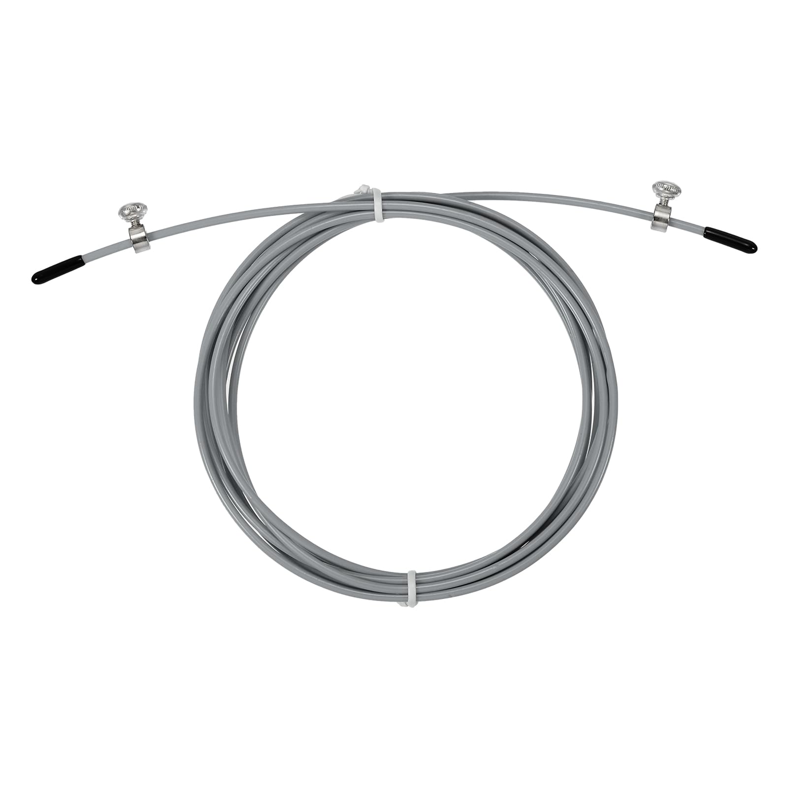 PATIKIL 10Ft Speed Jump Rope Replacement Cable, 2.5mm Professional Skipping Rope Steel Wire Replace for High Speed Jump Ropes, Grey
