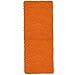 Bedford Home Bath Mat - 58x24-Inch Bathroom Runner with Non-Slip Backing - Absorbent High-Pile Chenille Memory Foam Bathroom Rug (Orange)