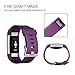 Fitbit Charge 2 Bands, AK Classic Edition Adjustable Comfortable Replacement Wristbands for Fitbit Charge 2 Heart Rate [No Tracker] (Purple, Small)