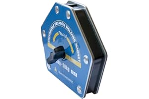 LISHUAI On/Off-Switchable Strong-Hand Welding Magnetic Clamps - Max 110lbs Heavy Duty Neodymium Welding Magnets Holder, Hexagon Multi-Angle Tools: 30°, 45°, 60°, 75°, 90°, 105°, 120°, 135°, 150°(Large)