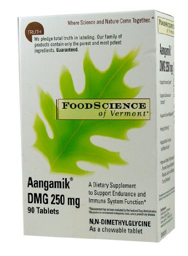 FOOD SCIENCE Of Vermont DMG 250mg 90 Chewable Tablets FOOD SCIENCE Of Vermont DMG 250mg 90 Chewable Tablets