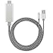 MOSTOP Lightning to HDMI Cable Support iOS Lightning 8 pin to HD 1080P HDTV Video Cord - Plug & Play for iPhone 7 / 7 Plus, iPhone / 6 / 6 Plus, iPad Mini 4 / 3 / 2 / Air 2 / Pro (silver)
