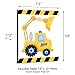 Big Dot of Happiness Construction Truck - Baby Boy Nursery Wall Art and Kids Room Decorations - Gift Ideas - 7.5 x 10 inches - Set of 3 Prints