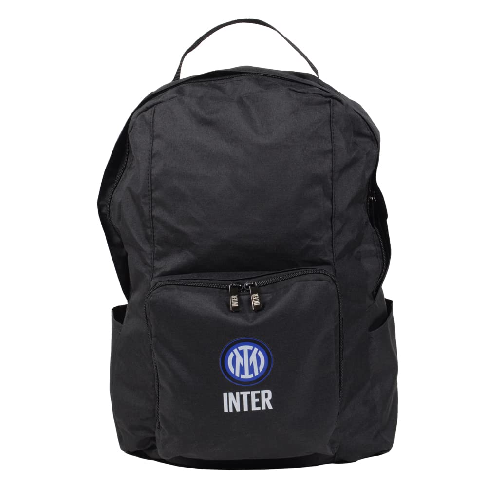 Inter 151853, Foldable Backpack Unisex-Adult, Black, Free Size, Black, Standard