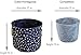 Large Eco-Friendly Canvas Toy Storage Baskets Storage Bins Nursery Bins with Handles (Navy Blue) by Cobei Homegoods