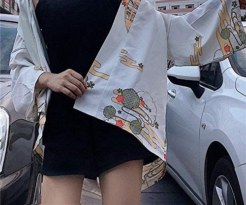 Kimonos Woman Japanese Kimono Cardigan Cosplay Shirt Blouse Women Japanese,1,One Size