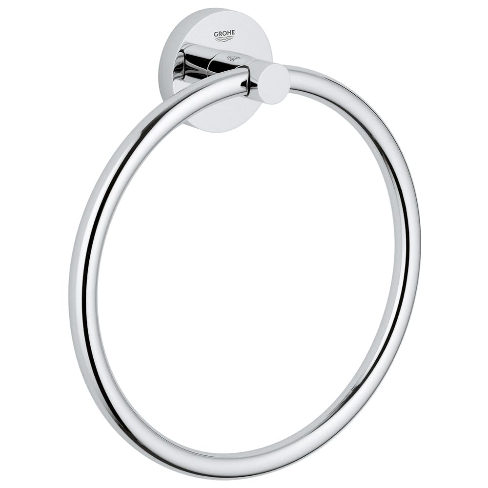GROHE 40365001 Essentials Towel Ring Silver