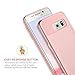 BENTOBEN Galaxy S6 Edge Case, Samsung Galaxy S6 Edge Case Hybrid Dual Layer Protective Case Cover Plastic Hard Shell Flexible TPU Shock-Absorption Slim Case for Samsung Galaxy S6 Edge, Rose Gold