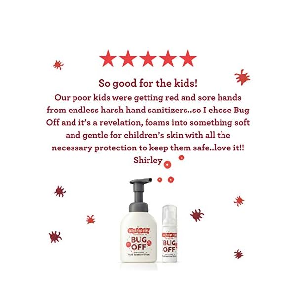 Scrubbingtons-Bug-Off-Childrens-Alcohol-Free-Foaming-Hand-Sanitiser-for-Sensitive-Skin-with-98-Natural-Ingredients-with-Eco-Duo-Bottle-200ml-Refill-Pouch-200ml Scrubbingtons Bug Off Children's Alcohol Free Foaming Hand Sanitiser for Sensitive Skin Eco Fiendly Duo Bottle 200ml and…