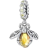 BABAMIA Animal Charms for Bracelets 925 Sterling Silver Bead Charms Bee Butterfly Fox Charm Fits Bracelets and Necklaces Cute Charms for Women