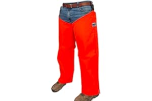 DAN'S Hunting Gear, LLC: Professional Grade Protection, Brush Buster Hi-Vis, Briar proof Work Chaps, (Orange) Made in U.S.A.