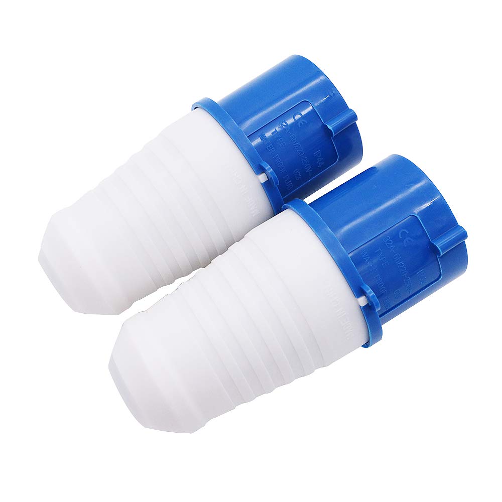 POFET 2Pcs Power Plus 3 Pin Plugs 32AMP 220-250 Volt Replacement Plugs - Blue, 2# - Image 5