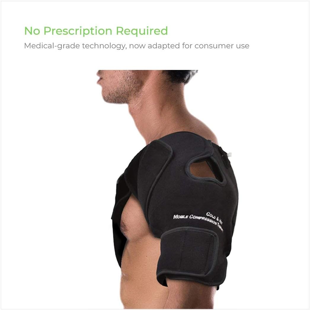 NatraCure Hot/Cold & Compression Shoulder Support 6032 - (Left/Right Shoulder Brace) - (for Shoulder Sprains, Strains and Post Rotator Cuff Surgery): Health & Personal Care