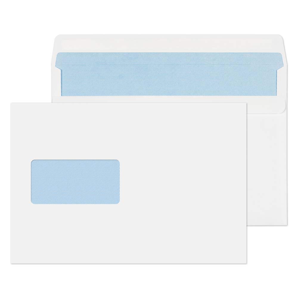 Blake Purely Everyday C5+ 162 x 238 mm 90 gsm Self Seal Wallet Window Envelopes (2808) White - Pack of 500