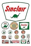1 Sheet (A4 Size, 8.27 × 11.69 inches) 17 Stickers Sinclair | Classic Retro Style Tool Box Stickers | 100% PVC