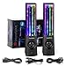 SoundSOUL Bluetooth Dancing Water Speakers LED Speakers Wireless Water Fountain Speakers (Bluetooth 4.0, 4 Colored LED Lights, Dual 3W Speakers, Built-in Rechargeable 2500mAh Battery) - Black