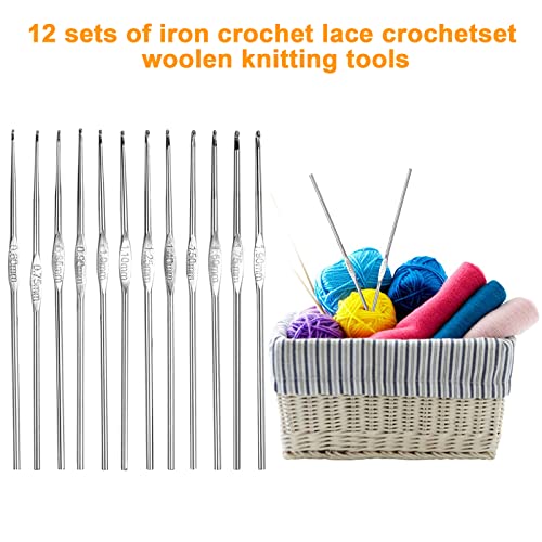 KongJies Crochet Hooks Set, 22pcs Pack Multicolor Aluminum Knitting Needles Yarn Craft Set Soft Grip Assorted Ergonomic Handle Crochet Hooks 22 Sizes