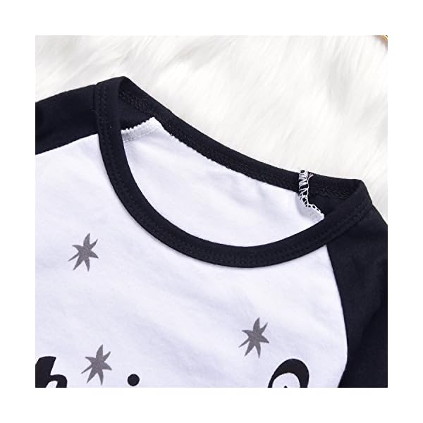 3Pcs Baby Gilrs Christmas Star Letters T-shirt Top+Long Dot Bronzing Pant+Headband Warm Outfit - Image 9