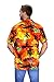 V.H.O Funky Hawaiian Shirt For Men Short Sleeve Front-Pocket Surf, Orange