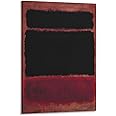 32 Paintings by Mark Rothko - Marks Rothko - Black in Deep Red - Abstract Art Poster Decorative Painting Canvas Wall Art Living Room Posters Bedroom Painting 16x24inch(40x60cm)