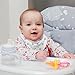 bee-zoo Baby Bibs Bandana For Girls | Pack Of 4 Girl Designs | Organic Cotton On Front - Super Absorbent, Soft and Stylish | Fits Almost All Babies With Adjustable Snaps (Pink/White/Gray/Orange)
