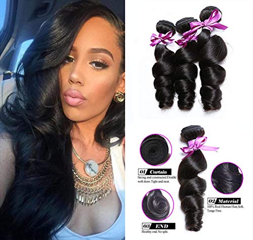 Virgin-Brazilian-Hair-Bundles-Loose-Wave-Bundles-Brazilian-Hair-3-Bundles-9A-100-Unprocessed-Virgin-Human-Hair-Bundles-for-Black-Woman-Loose-Wave-Hair-Extension-12-14-16-Natural-color