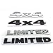 LZLRUN Car Metal Stickers 4x4 Limited Emblem Decals for Jeep Trucks Off-road SUV Car Body Sticker (BLACK 4X4)