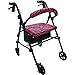 Crutcheze Pink Zebra Rollator Walker Seat and Backrest Covers Designer Fashion Accessories Made in USA