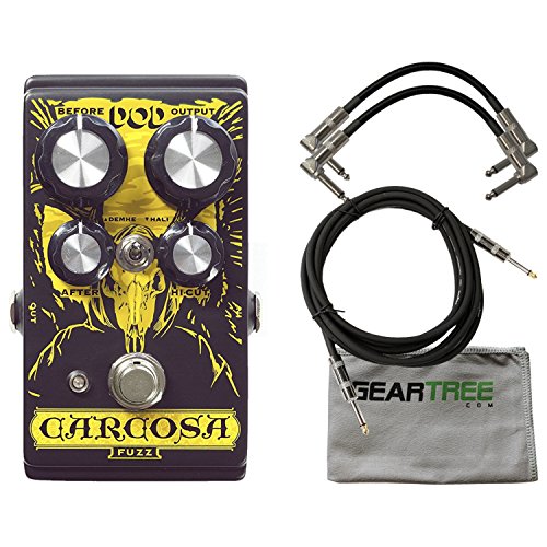 DOD Carcosa Fuzz Effect Pedal w/ Cloth and 3 Cables