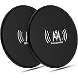 KKM 2 Pack Wireless Charger 10W Qi-Certified Fast Wireless Charging Pad Compatible with iPhone 12/12 Pro/12 Pro Max/12 Mini/1